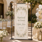 Personalized Baptism Fabric Banner – product photo 6