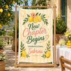 Retirement Linen Tapestry, Personalized Retired And Thriving Banner – product photo 9