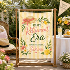 Retirement Linen Tapestry, Personalized Retired And Thriving Banner – product photo 10