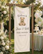 Teddy Bear Baby Shower Fabric Banner – product photo 5
