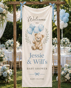 Teddy Bear Baby Shower Fabric Banner – product photo 8