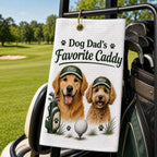 Custom Dog Dad Golf Towel, Personalized Pet Portrait Golf Bag Towel – product photo 10