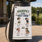 Grandpa’s Little Golf Crew Towel, Personalized Grandkids Golf Bag Towel – product photo 7