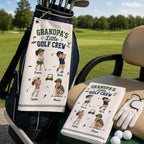 Grandpa’s Little Golf Crew Towel, Personalized Grandkids Golf Bag Towel – product photo 8