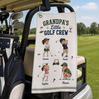 Grandpa’s Little Golf Crew Towel, Personalized Grandkids Golf Bag Towel – product photo 9