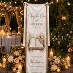 Book Theme Bridal Shower Fabric Banner – product photo 4