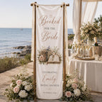 Book Theme Bridal Shower Fabric Banner – main product view