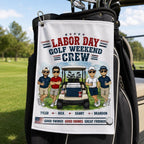 Custom Labor Day Golf Towel, Personalized Golf Weekend Crew Towel – product photo 10