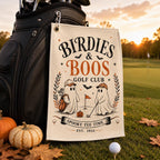 Halloween Golf Towel, Birdies And Boos Golf Club Towel – product photo 7