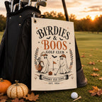 Halloween Golf Towel, Birdies And Boos Golf Club Towel – product photo 9