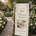 Personalized Flower Market Bridal Shower Banner – product photo 7