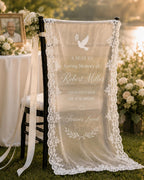 Reserved Memorial Chair Lace Banner – product photo 3