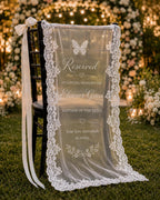 Reserved Memorial Chair Lace Banner – product photo 4