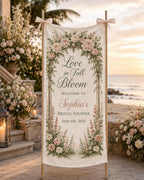 Flower Market Bridal Shower Fabric Banner – product photo 4
