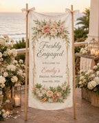 Flower Market Bridal Shower Fabric Banner – product photo 8
