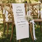 Wedding Memorial Chair Sash, Personalized Reserved Seat Banner – product photo 4