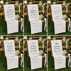 Wedding Memorial Chair Sash, Personalized Reserved Seat Banner – product photo 2
