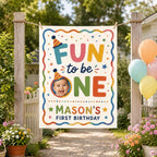 Personalized Rookie of the Year First Birthday Banner – product photo 7