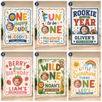 Personalized Rookie of the Year First Birthday Banner – product photo 3