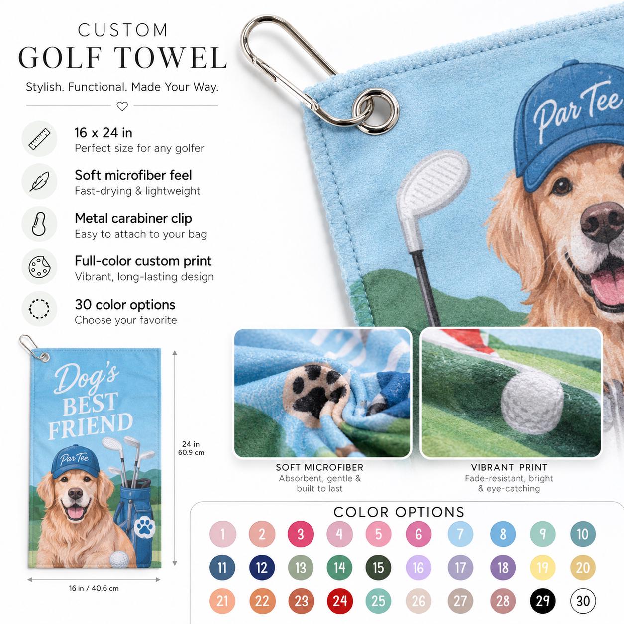 19th Hole Social Club Golf Towel, Personalized Golf Weekend | Xuvoria