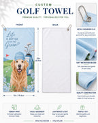 Custom Pet Photo Golf Towel with Name – product photo 5