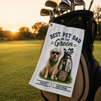 Custom Pet Photo Golf Towel, Best Pet Dad On The Green – product photo 9