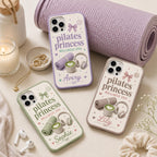 Personalized Pilates Phone Case, Custom Name Tough Case, Wellness Era Gift For Her