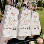 Ladies Tee Time Golf Towel, Personalized Social Club Golf Bag Towel – product photo 10