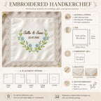 Personalized First Home Handkerchief, Custom Embroidered Housewarming Hanky, New Home Keepsake Gift