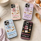 Personalized Baking Phone Case, Custom Name Tough Case, Baker Gift For Her