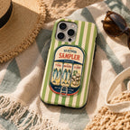 Mackerel Tin Phone Case, Coastal Sea Market iPhone Case, Retro Fish Lover Gift