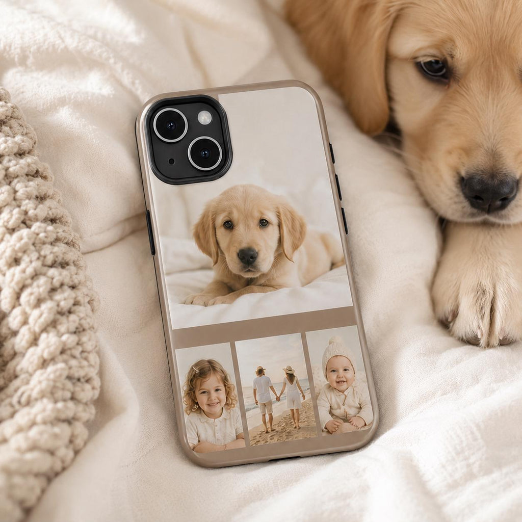 Custom Photo Collage Phone Case, Personalized Family Picture iPhone Case, Mom Photo Gift