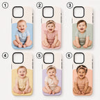 Custom Baby Photo Phone Case, Personalized Kids Picture iPhone Case, Photo Gift For Mom Dad