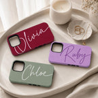 Custom Script Name Phone Case, Personalized Signature iPhone Case, Minimal Name Case Gift