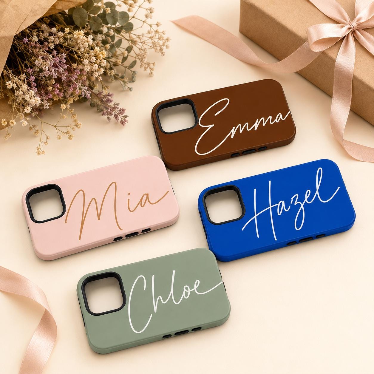 Custom Script Name Phone Case, Personalized Signature iPhone Case, Minimal Name Case Gift