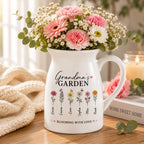 Personalized Birth Flower Vase – main product view