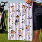 Personalized Baby Face Golf Towel – main product view