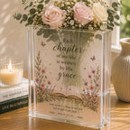 Christian Book Vase, Acrylic Flower Vase, Psalm 119:105 Gift – product photo 2