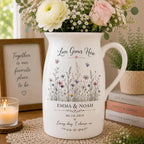 Personalized Couple Ceramic Flower Vase – product photo 2