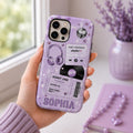 Personalized Music Playlist Ticket Phone Case, Custom Name Tough Case