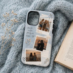 Custom Best Friend Photo Case, Personalized Polaroid Collage iPhone Case, Friendship Gift