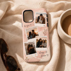 Custom Best Friend Photo Case, Personalized Polaroid Collage iPhone Case, Friendship Gift