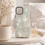 Ethereal Butterfly Phone Case, Green Botanical iPhone Case, Fairycore Nature Case Gift