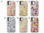 Pressed Flower Phone Case, Wildflower Daisy iPhone Case, Botanical Garden Case Gift