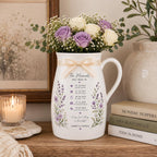 Personalized Love Story Timeline Ceramic Pitcher Vase – product photo 7