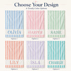Personalized Striped Beach Towel – product photo 2