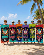 Personalized Baseball Ice Cream Beach Towel – product photo 6