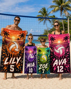 Personalized Volleyball Beach Towel – product photo 6