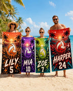Personalized Volleyball Beach Towel – product photo 10