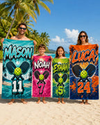 Personalized Pickleball Beach Towel – product photo 7